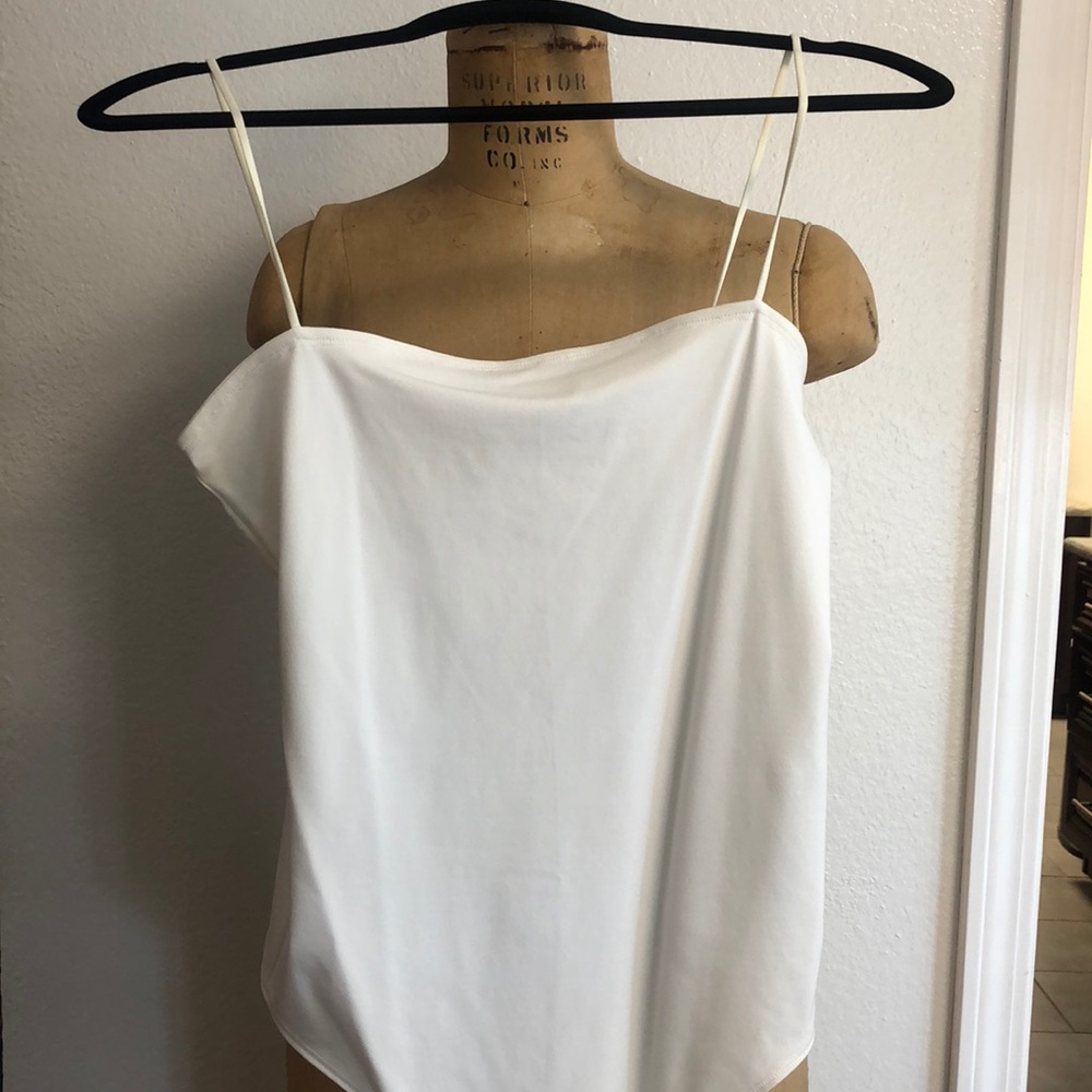 White square neck body suit. Never worn. Abercrombie.